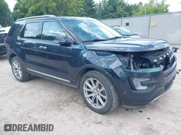 2017 Ford Explorer Limited z VIN 1FM5K8F84HGB88645, wystawiony jako IAAI lot #43043691 z przebiegiem 107 229 mil mil oraz . Historia ofert i sprzedaży dostępna na DreamBid. Obrazek 1.