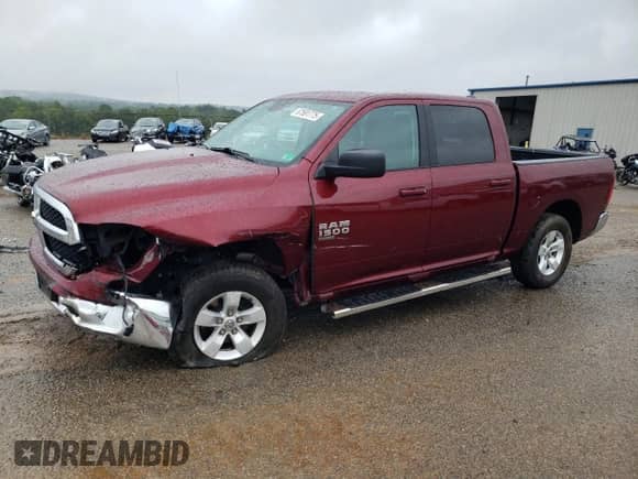 2021 Ram 1500 SLT z VIN 1C6RR7LG1MS543003, wystawiony jako Copart lot #67581775 z przebiegiem 60 990 mil mil oraz Szkoda całkowita • Salvage title. Historia ofert i sprzedaży dostępna na DreamBid. Obrazek 1.