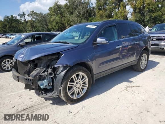 2014 Chevrolet Traverse LT with VIN 1GNKVGKD8EJ275126, listed as a Copart auction lot 77357504 with 148,220 mi miles and Salvage title. Bid and sale history available at DreamBid. Image 1.