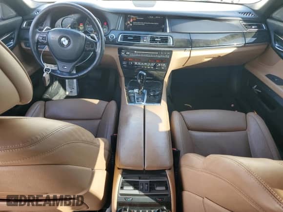 2015 BMW 7 Series 750Li xDrive with VIN WBAYF8C59FD655229, listed as a Copart auction lot 85693014 with 103,136 mi miles and Salvage title. Bid and sale history available at DreamBid. Image 8.