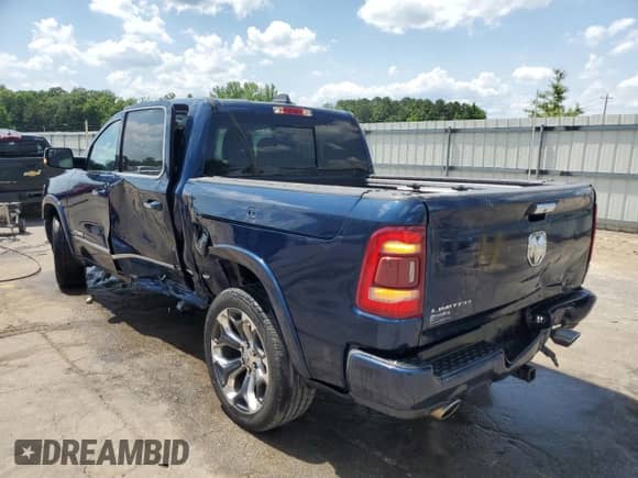 2020 Ram 1500 Limited с VIN 1C6RREHT1LN129498, выставлен на аукционе Copart как лот 57706815 с пробегом 66 394 миль миль и Списание • Salvage title. История ставок и продаж доступна на DreamBid. Изображение 2.