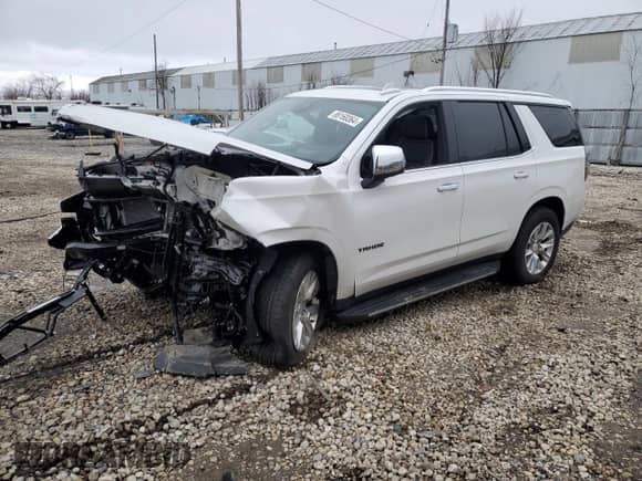 2024 Chevrolet Tahoe Premier с VIN 1GNSKSKDXRR119334, выставлен на аукционе Copart как лот 86160364 с пробегом 6 449 миль миль и Списание • Salvage title. История ставок и продаж доступна на DreamBid. Изображение 1.