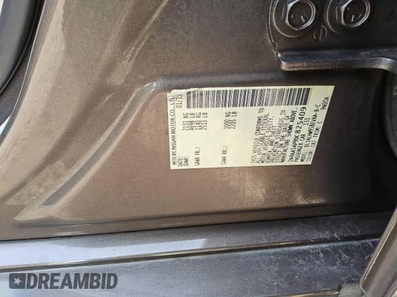 2013 Nissan Maxima SV z VIN 1N4AA5AP9DC825409, wystawiony jako Copart lot #47041375 z przebiegiem Nie podano mil oraz Czysty tytuł • Clean title. Historia ofert i sprzedaży dostępna na DreamBid. Obrazek 8.