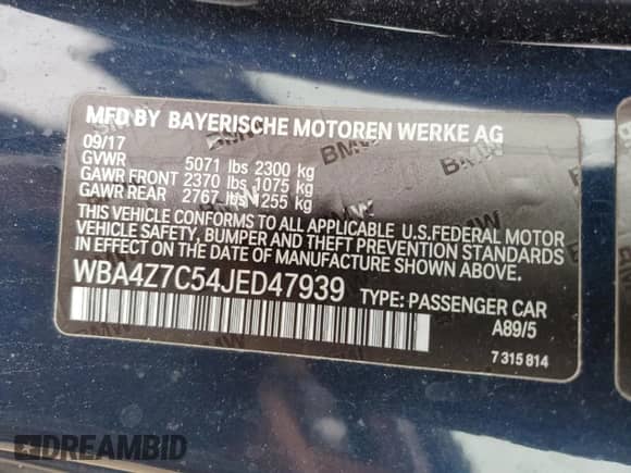 2018 BMW 4 Series 440i xDrive с VIN WBA4Z7C54JED47939, выставлен на аукционе Copart как лот 90563585 с пробегом 50 985 миль миль и Списание • Salvage title. История ставок и продаж доступна на DreamBid. Изображение 12.