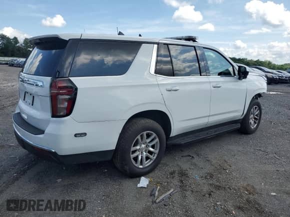 2021 Chevrolet Tahoe Commercial with VIN 1GNSKLED2MR337455, listed as a Copart auction lot 61799655 with 63,254 mi miles and Salvage title. Bid and sale history available at DreamBid. Image 3.