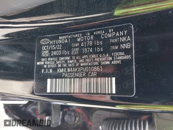 2023 Hyundai Elantra с VIN KMHLW4AKXPU010861, выставлен на аукционе IAAI как лот 42285832 с пробегом 31 986 миль миль и . История ставок и продаж доступна на DreamBid. Изображение 9.