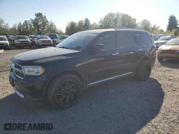 2013 Dodge Durango Crew with VIN 1C4SDJDT7DC509546, listed as a Copart auction lot 81650625 with 141,838 mi miles and Clean title. Bid and sale history available at DreamBid. Image 1.