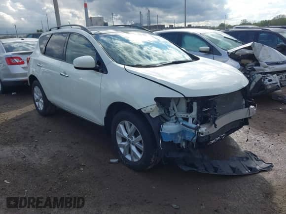 2011 Nissan Murano SL with VIN JN8AZ1MW6BW176621, listed as a IAAI auction lot 43392894 with 138,400 mi miles and . Bid and sale history available at DreamBid. Image 1.