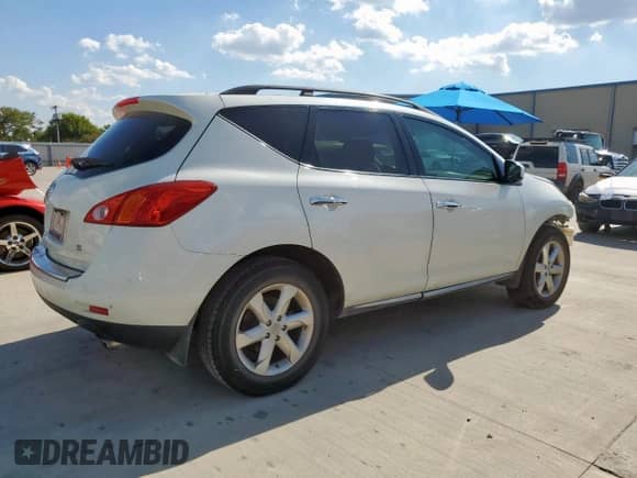 2009 Nissan Murano SL with VIN JN8AZ18U09W106308, listed as a Copart auction lot 84217735 with 256,978 mi miles and Salvage title. Bid and sale history available at DreamBid. Image 3.