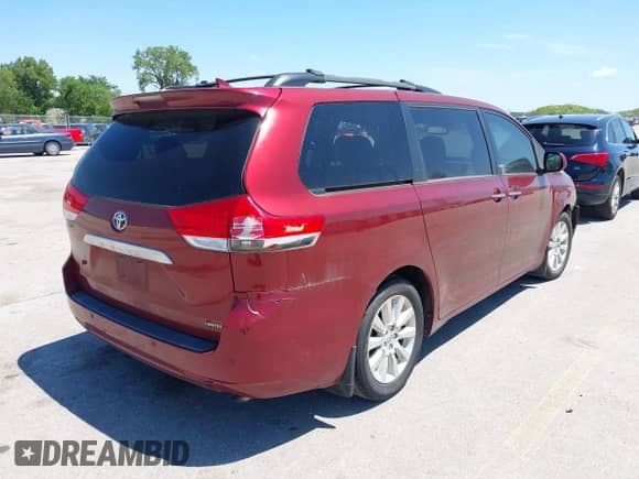2011 Toyota Sienna XLE AAS with VIN 5TDYK3DC3BS084558, listed as a IAAI auction lot 42601750 with 196,314 mi miles and . Bid and sale history available at DreamBid. Image 4.