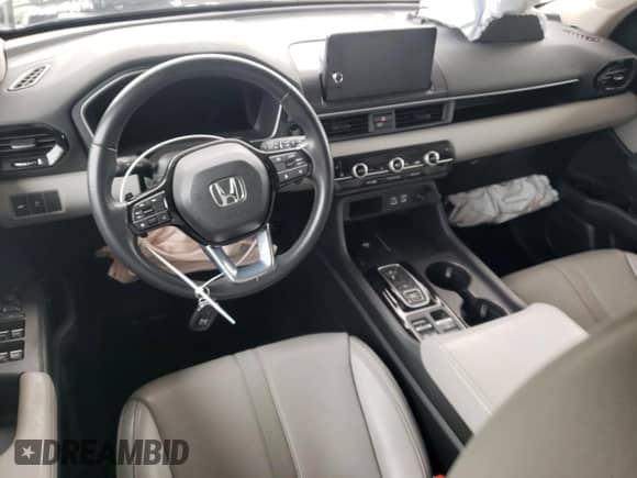 2023 Honda Pilot EX-L z VIN 5FNYG2H55PB006396, wystawiony jako Copart lot #86499074 z przebiegiem Nie podano mil oraz Szkoda całkowita • Salvage title. Historia ofert i sprzedaży dostępna na DreamBid. Obrazek 8.