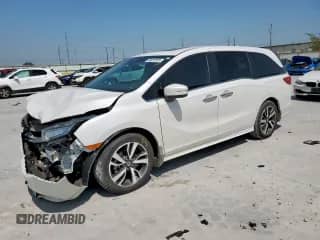 2023 Honda Odyssey Touring с VIN 5FNRL6H84PB074142, выставлен на аукционе Copart как лот 80097505 с пробегом 49 530 миль миль и Списание • Salvage title. История ставок и продаж доступна на DreamBid. Изображение 1.