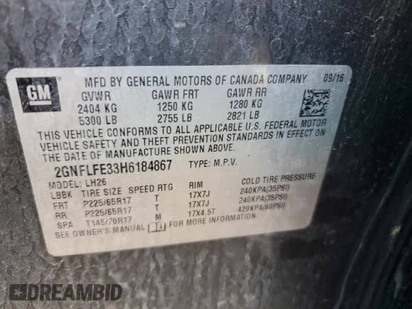 2017 Chevrolet Equinox LT with VIN 2GNFLFE33H6184867, listed as a Copart auction lot 71992445 with 30,638 mi miles and Clean title. Bid and sale history available at DreamBid. Image 13.