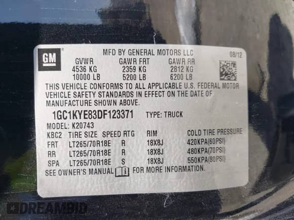 2013 Chevrolet Silverado 2500HD LTZ z VIN 1GC1KYE83DF123371, wystawiony jako IAAI lot #42395506 z przebiegiem 49 341 mil mil oraz . Historia ofert i sprzedaży dostępna na DreamBid. Obrazek 9.