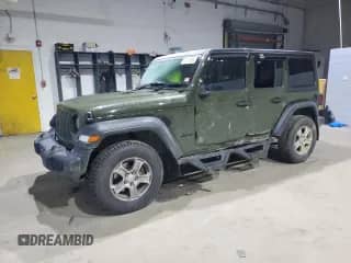 2023 Jeep Wrangler Unlimited Sport с VIN 1C4HJXKN0PW576633, выставлен на аукционе Copart как лот 82706894 с пробегом 10 165 миль миль и Списание • Salvage title. История ставок и продаж доступна на DreamBid. Изображение 1.