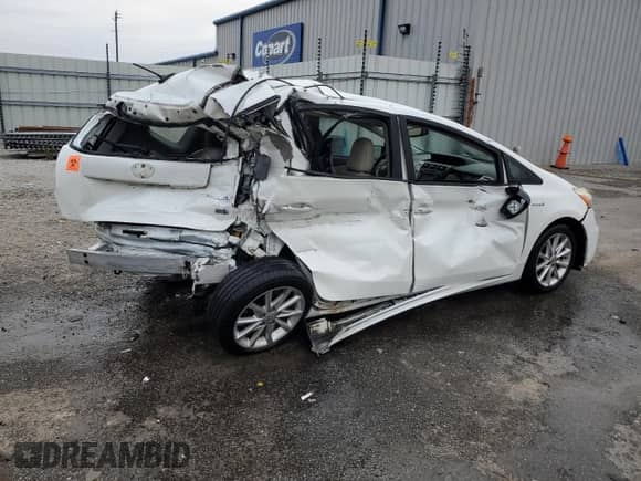 2012 Toyota Prius Two with VIN JTDZN3EU2C3044848, listed as a Copart auction lot 71272515 with Not provided miles and Non repairable. Bid and sale history available at DreamBid. Image 3.