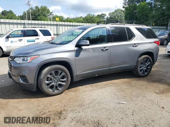 2019 Chevrolet Traverse RS with VIN 1GNEVJKW6KJ278503, listed as a Copart auction lot 57707955 with 75,684 mi miles and Salvage title. Bid and sale history available at DreamBid. Image 1.