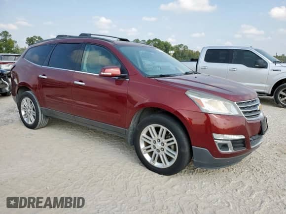2015 Chevrolet Traverse LT z VIN 1GNKRGKDXFJ117215, wystawiony jako Copart lot #81450115 z przebiegiem 174 708 mil mil oraz Czysty tytuł • Clean title. Historia ofert i sprzedaży dostępna na DreamBid. Obrazek 4.