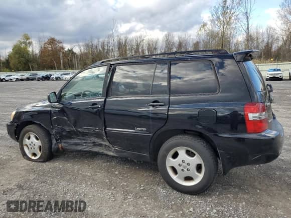 2006 Toyota Highlander w/3rd Row with VIN JTEEP21A760185446, listed as a Copart auction lot 89544715 with 144,249 mi miles and Salvage title. Bid and sale history available at DreamBid. Image 2.