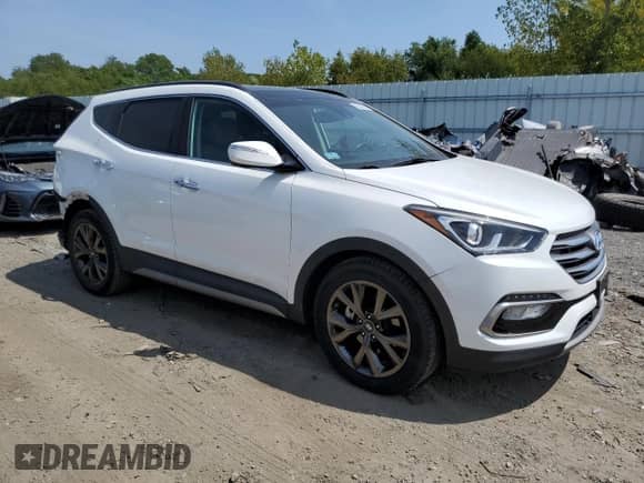 2017 Hyundai Santa Fe Ultimate z VIN 5XYZWDLAXHG502604, wystawiony jako Copart lot #68480905 z przebiegiem 58 006 mil mil oraz Szkoda całkowita • Salvage title. Historia ofert i sprzedaży dostępna na DreamBid. Obrazek 4.