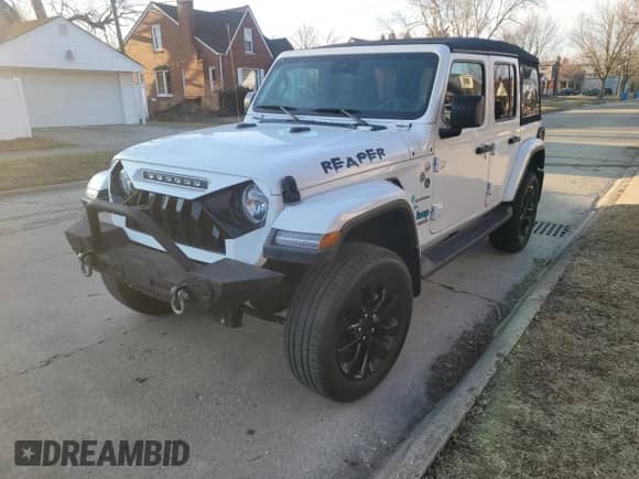 2022 Jeep Wrangler Unlimited Sahara с VIN 1C4HJXEG6NW255481, выставлен на аукционе Copart как лот 49181705 с пробегом 8 206 миль миль и Чистый • Clean title. История ставок и продаж доступна на DreamBid. Изображение 2.