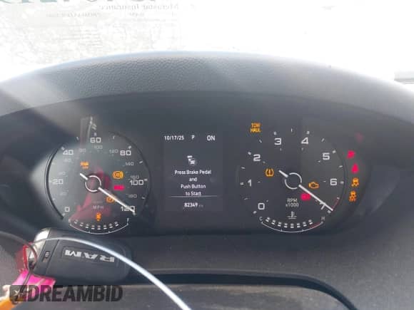 2023 Ram ProMaster Cargo with VIN 3C6MRVJG9PE593494, listed as a IAAI auction lot 43404219 with 82,349 mi miles and . Bid and sale history available at DreamBid. Image 7.