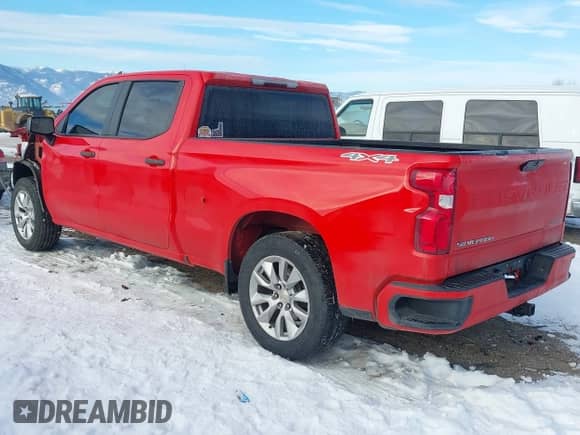 2021 Chevrolet Silverado 1500 Custom with VIN 3GCPYBEK5MG353574, listed as a IAAI auction lot 41403383 with 45,076 mi miles and . Bid and sale history available at DreamBid. Image 3.