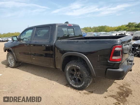 2021 Ram 1500 Rebel with VIN 1C6SRFLT0MN680196, listed as a Copart auction lot 81512355 with 16,129 mi miles and Salvage title. Bid and sale history available at DreamBid. Image 2.