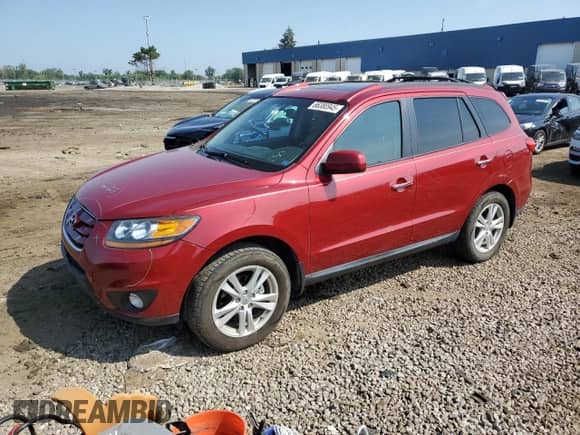 2011 Hyundai Santa Fe Limited with VIN 5XYZK4AG0BG035056, listed as a Copart auction lot 66380945 with 91,132 mi miles and Salvage title. Bid and sale history available at DreamBid. Image 1.