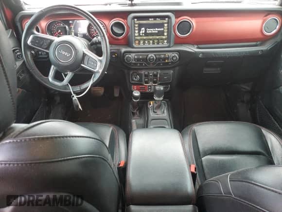 2021 Jeep Wrangler Unlimited Rubicon with VIN 1C4HJXFG6MW776407, listed as a Copart auction lot 70248415 with 83,212 mi miles and Salvage title. Bid and sale history available at DreamBid. Image 8.