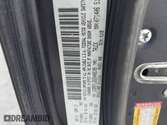 2016 Ram 1500 Big Horn с VIN 1C6RR7LG5GS408109, выставлен на аукционе IAAI как лот 41527317 с пробегом 126 305 миль миль и . История ставок и продаж доступна на DreamBid. Изображение 9.