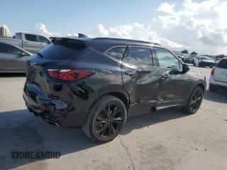 2021 Chevrolet Blazer RS z VIN 3GNKBERS1MS576271, wystawiony jako Copart lot #85482145 z przebiegiem 57 090 mil mil oraz Szkoda całkowita • Salvage title. Historia ofert i sprzedaży dostępna na DreamBid. Obrazek 3.