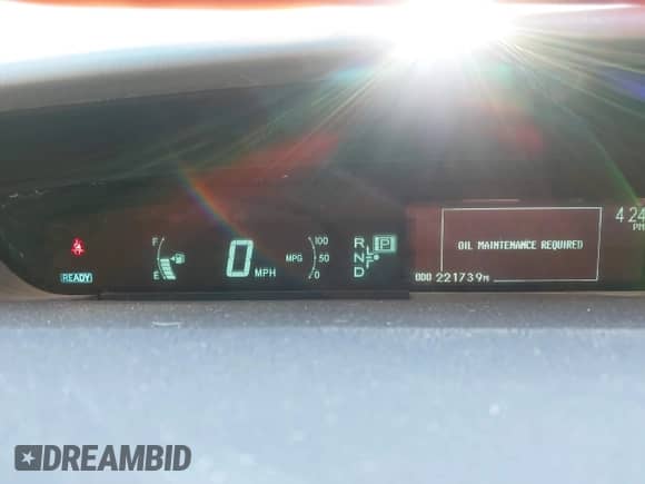 2011 Toyota Prius II with VIN JTDKN3DUXB1422475, listed as a IAAI auction lot 43516418 with 221,739 mi miles and . Bid and sale history available at DreamBid. Image 7.