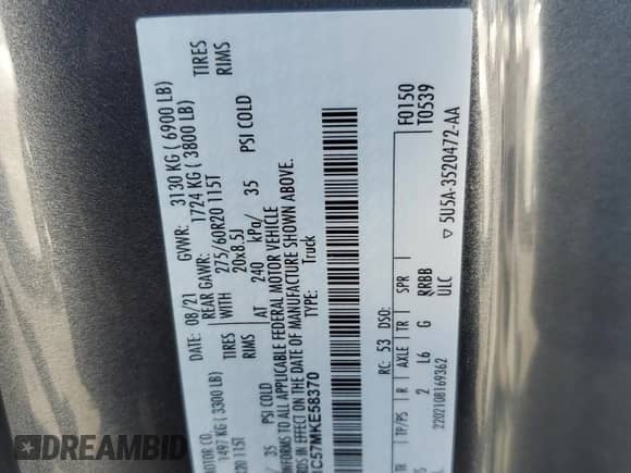 2021 Ford F-150 XLT with VIN 1FTEX1C57MKE58370, listed as a Copart auction lot 74724544 with 29,283 mi miles and Salvage title. Bid and sale history available at DreamBid. Image 12.