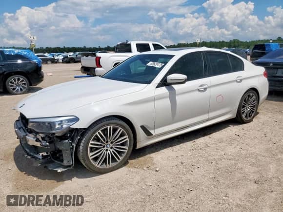 2020 BMW 5 Series 530i xDrive with VIN WBAJR7C03LWW85088, listed as a Copart auction lot 68526175 with 60,696 mi miles and Salvage title. Bid and sale history available at DreamBid. Image 1.