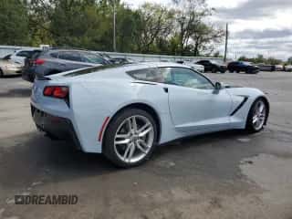 2019 Chevrolet Corvette 1LT z VIN 1G1YB2D70K5111808, wystawiony jako Copart lot #71894675 z przebiegiem Nie podano mil oraz Szkoda całkowita • Salvage title. Historia ofert i sprzedaży dostępna na DreamBid. Obrazek 3.