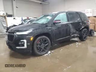 2022 Chevrolet Traverse Premier with VIN 1GNEVKKW1NJ130723, listed as a Copart auction lot 45307185 with 17,765 mi miles and Salvage title. Bid and sale history available at DreamBid. Image 1.