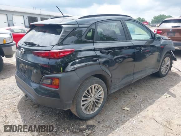 2021 Hyundai Kona SEL with VIN KM8K22AA1MU694195, listed as a IAAI auction lot 42744155 with 110,878 mi miles and . Bid and sale history available at DreamBid. Image 4.