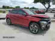 2025 Hyundai Kona N Line S with VIN KM8HB3A30SU236825, listed as a Copart auction lot 63753895 with 11,926 mi miles and Non repairable. Bid and sale history available at DreamBid. Image 4.