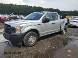 2019 Ford F-150 XL with VIN 1FTEX1CB6KKE66706, listed as a Copart auction lot 66856245 with 106,624 mi miles and Salvage title. Bid and sale history available at DreamBid. Image 1.