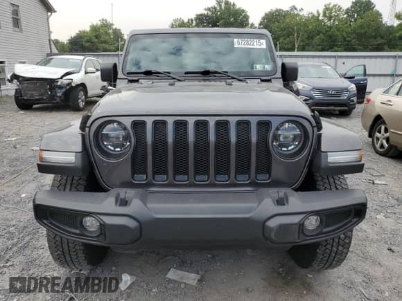 2022 Jeep Wrangler Unlimited Sahara с VIN 1C4HJXEN4NW190726, выставлен на аукционе Copart как лот 67282215 с пробегом 43 449 миль миль и Списание • Salvage title. История ставок и продаж доступна на DreamBid. Изображение 5.