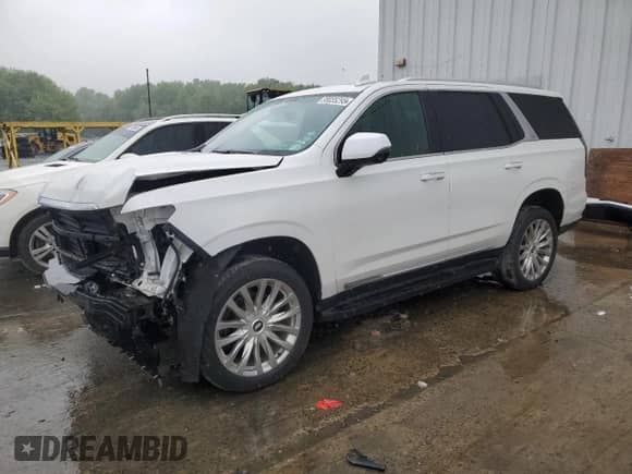 2022 Cadillac Escalade Premium Luxury с VIN 1GYS4BKL3NR164999, выставлен на аукционе Copart как лот 58035295 с пробегом 42 871 миль миль и Списание • Salvage title. История ставок и продаж доступна на DreamBid. Изображение 1.