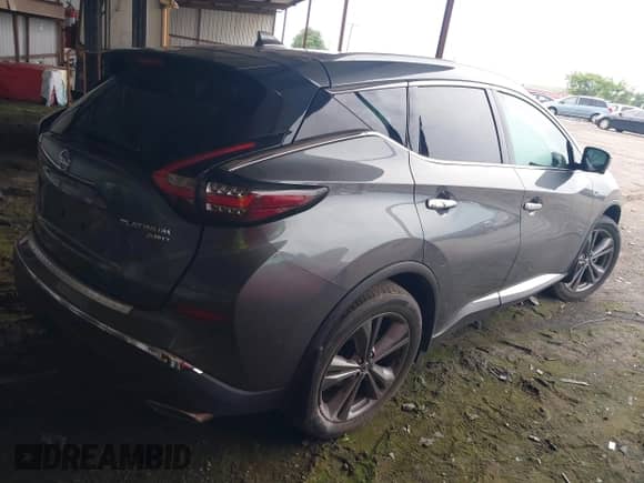 2020 Nissan Murano Platinum with VIN 5N1AZ2DSXLN116505, listed as a IAAI auction lot 42435670 with 27,260 mi miles and . Bid and sale history available at DreamBid. Image 4.