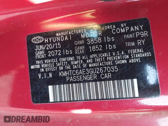 2016 Hyundai Veloster Turbo с VIN KMHTC6AE3GU267035, выставлен на аукционе IAAI как лот 43475203 с пробегом 67 306 миль миль и . История ставок и продаж доступна на DreamBid. Изображение 9.