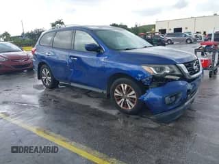 2017 Nissan Pathfinder SL with VIN 5N1DR2MN7HC691087, listed as a IAAI auction lot 42763301 with 85,647 mi miles and . Bid and sale history available at DreamBid. Image 1.