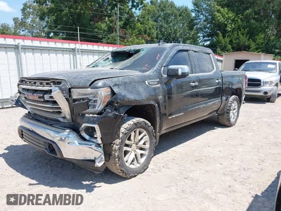 2022 GMC Sierra 1500 SLT with VIN 3GTU9DED6NG158436, listed as a IAAI auction lot 43065216 with 115,861 mi miles and . Bid and sale history available at DreamBid. Image 2.