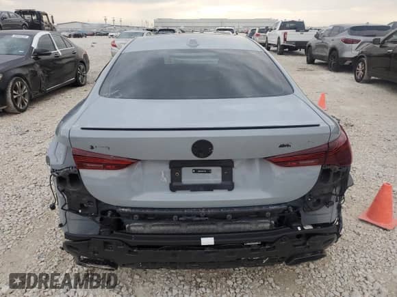 2025 BMW 4 Series M440i xDrive with VIN WBA83DA07SCT21855, listed as a Copart auction lot 83689814 with Not provided miles and Salvage title. Bid and sale history available at DreamBid. Image 6.