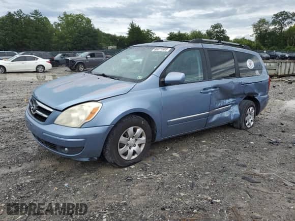 2008 Hyundai Entourage GLS с VIN KNDMC233986054089, выставлен на аукционе Copart как лот 68071865 с пробегом 224 413 миль миль и Чистый • Clean title. История ставок и продаж доступна на DreamBid. Изображение 1.
