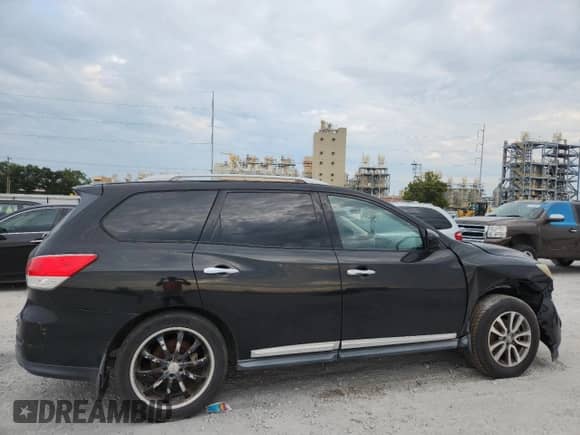 2013 Nissan Pathfinder SV with VIN 5N1AR2MN8DC652165, listed as a Copart auction lot 59921355 with Not provided miles and Salvage title. Bid and sale history available at DreamBid. Image 3.