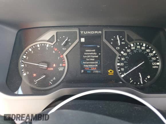 2024 Toyota Tundra SR5 with VIN 5TFLA5DA1RX185075, listed as a Copart auction lot 83707944 with 2,588 mi miles and Salvage title. Bid and sale history available at DreamBid. Image 9.